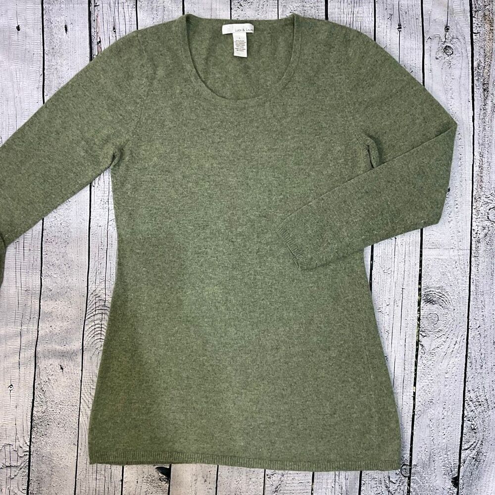 LUCY & LAUREL Angora And Wool Blend Sweater
